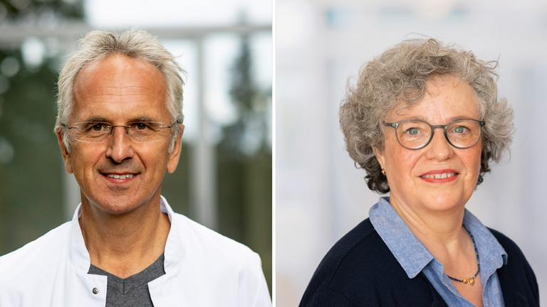Prof. Dr. Andreas Michalsen, Chefarzt der Abteilung für Naturheilkunde, und Nina Effenberg, Gesundheitspädagogin und Stellvertretende Leiterin der Tagesklinik Naturheilkunde und Mind-Body-Medizin