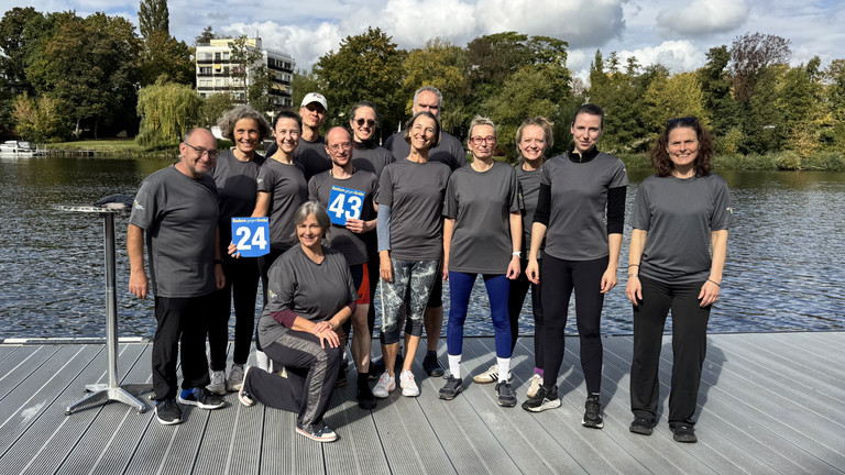 Gruppenfoto vom engagierten Ruderteam